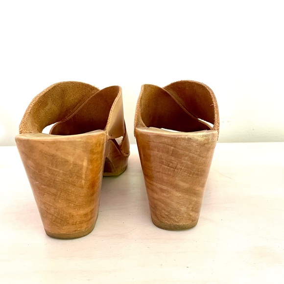 No.6 Frida clog sandals in natural leather size 39. - Picture 5 of 6